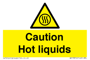 Caution hot liquids